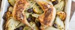 Organic Chicken with Olives, Fennel, Potatoes, Lemon and Thyme