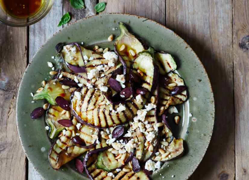 Riverford Organic Aubergine, Feta, & Mint Salad