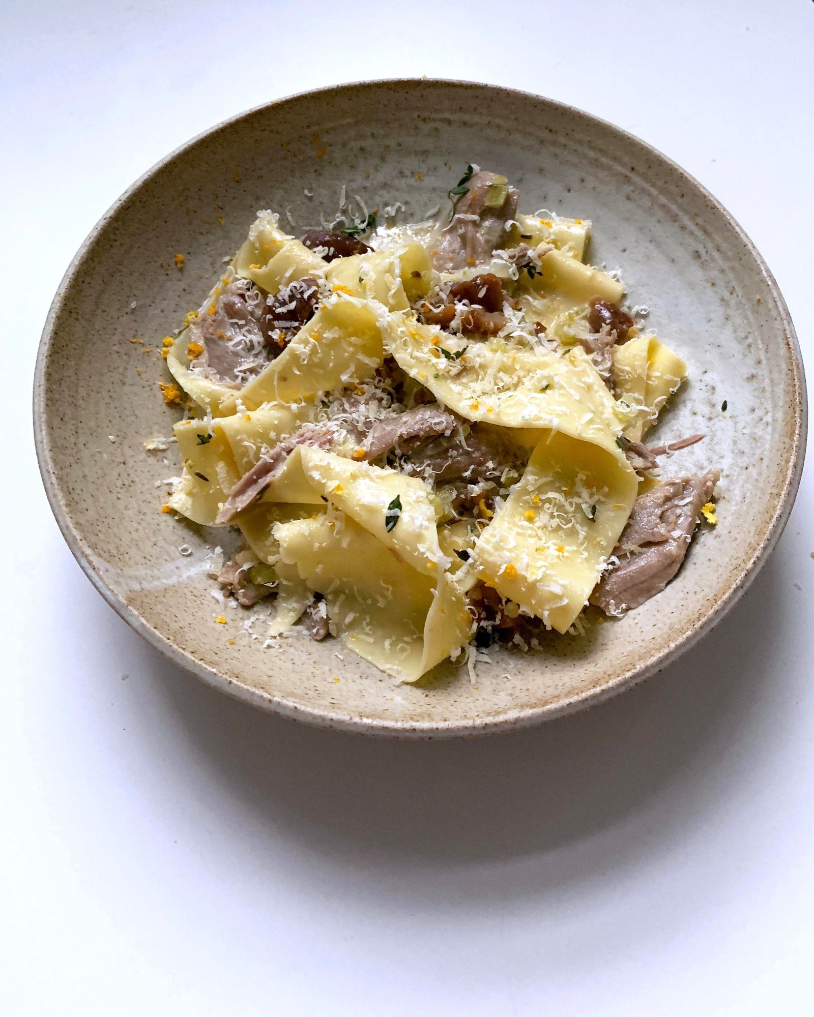 Pappardelle with Turkey and Chestnut Ragu