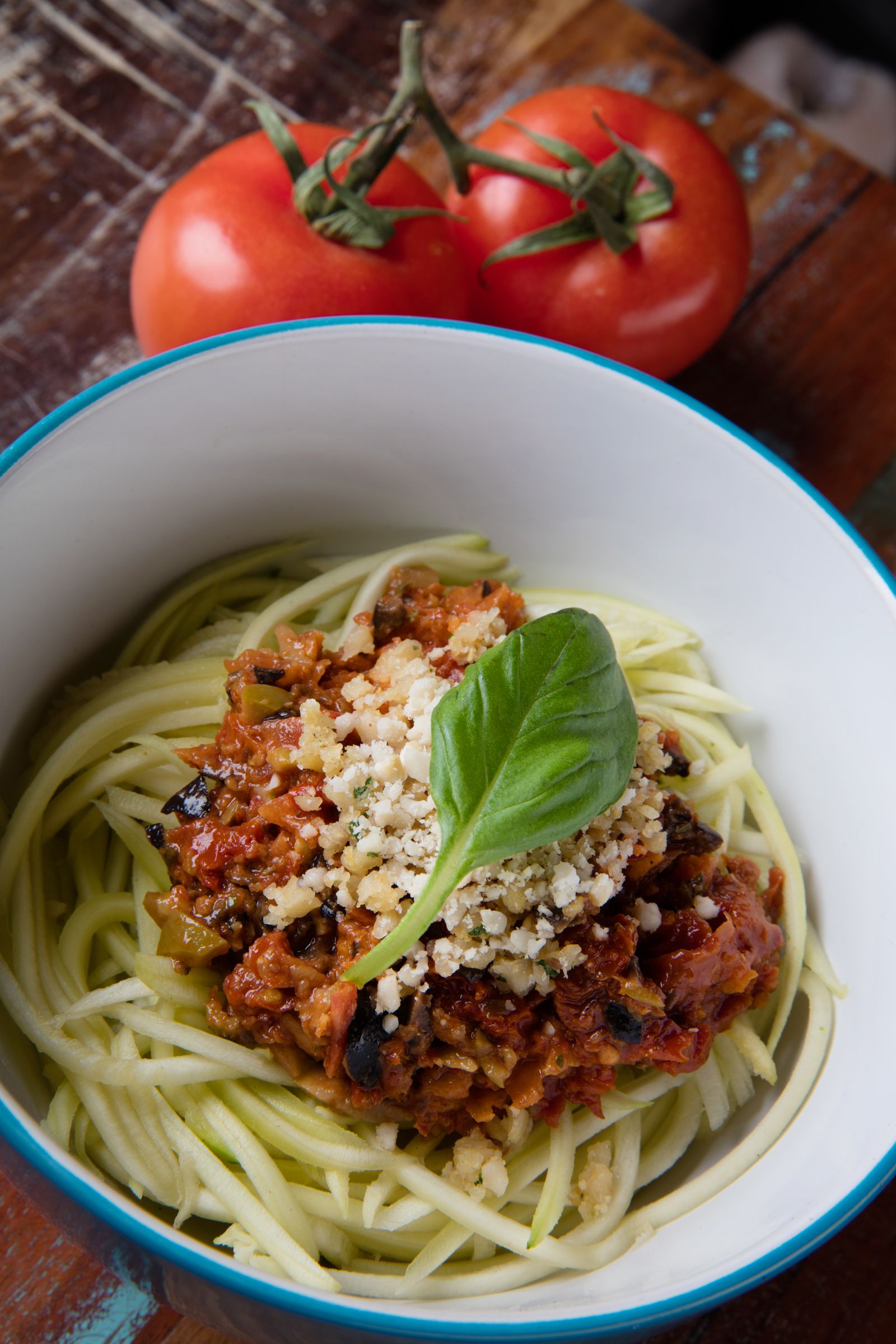 Shane Jordan's Raw Mediterranean Spaghetti