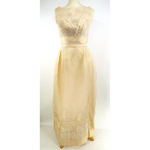 Vintage Fashion Find:  Sixties Jean  Varon Beige Dress from Harrods