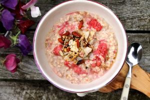 Baobab and Raspberry Porridge