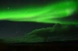 Abisko Aurora Lights Gleam from the Midnight Sky in Sweden