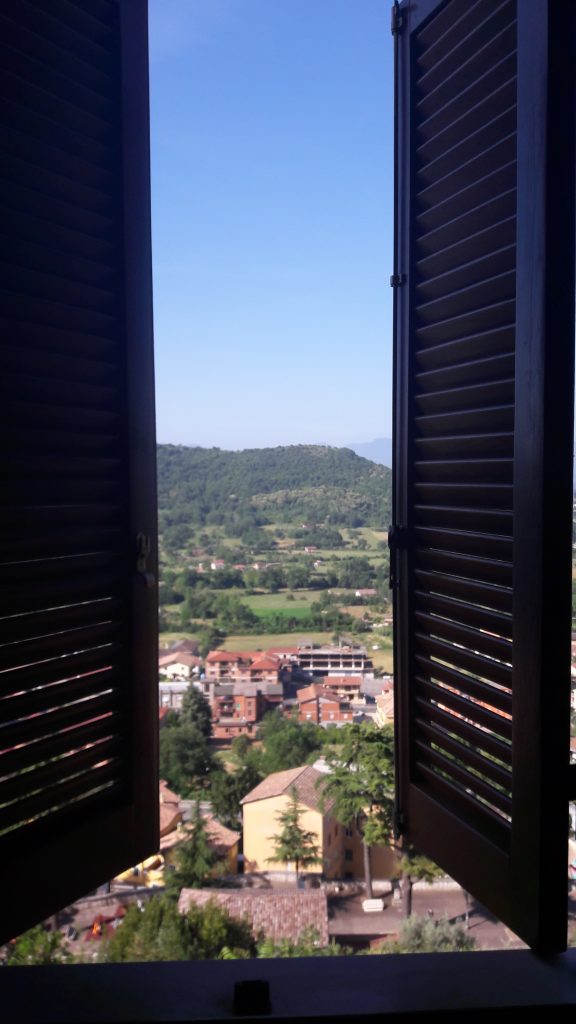 A room with a view at Palazzo Tronconi, Italy