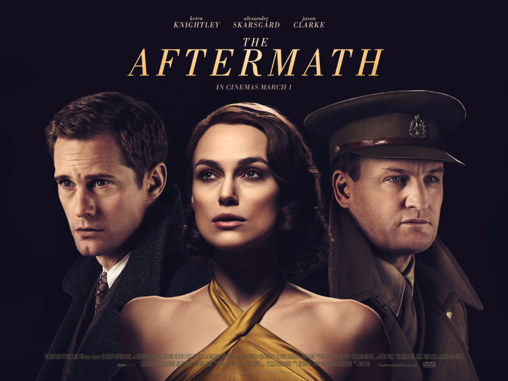 Keira Knightley, Alexander Skarsgard and Jason Clarke in The Aftermath