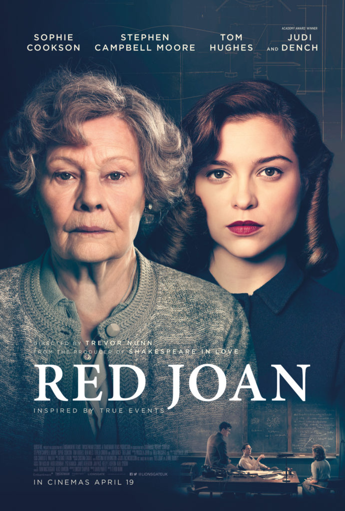 Red Joan Movie Poster Starring Judi Dench and Sophie Cookson