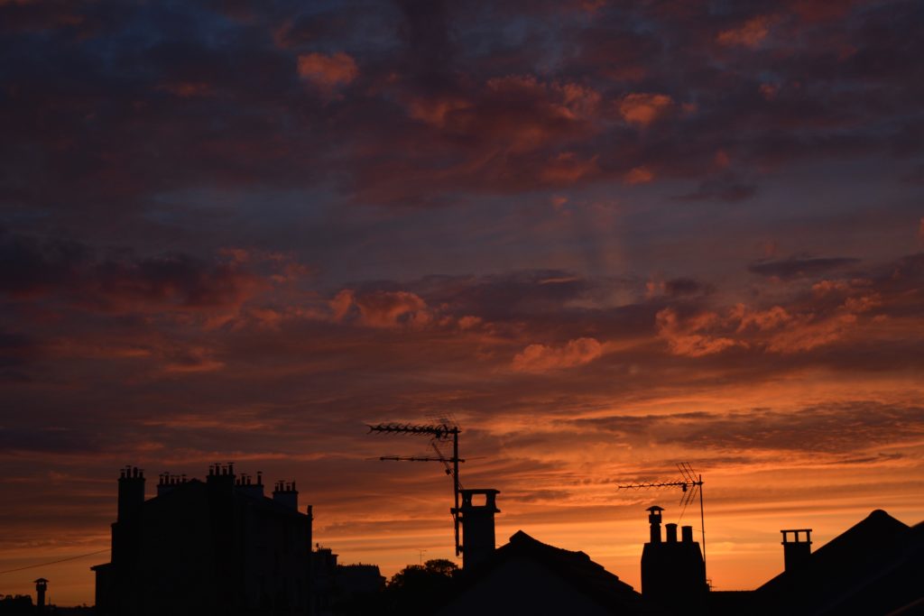 Rooftops at sunset. Picture by Clara Gonnord