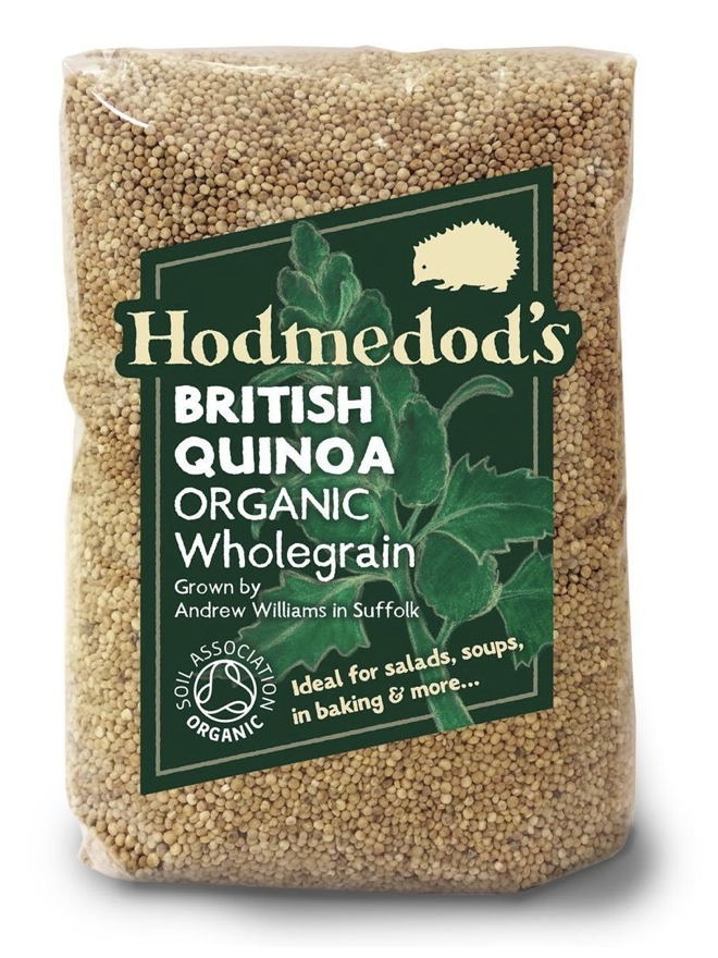 A bag of Hodmedod's Organic Wholegrain British Quinoa.