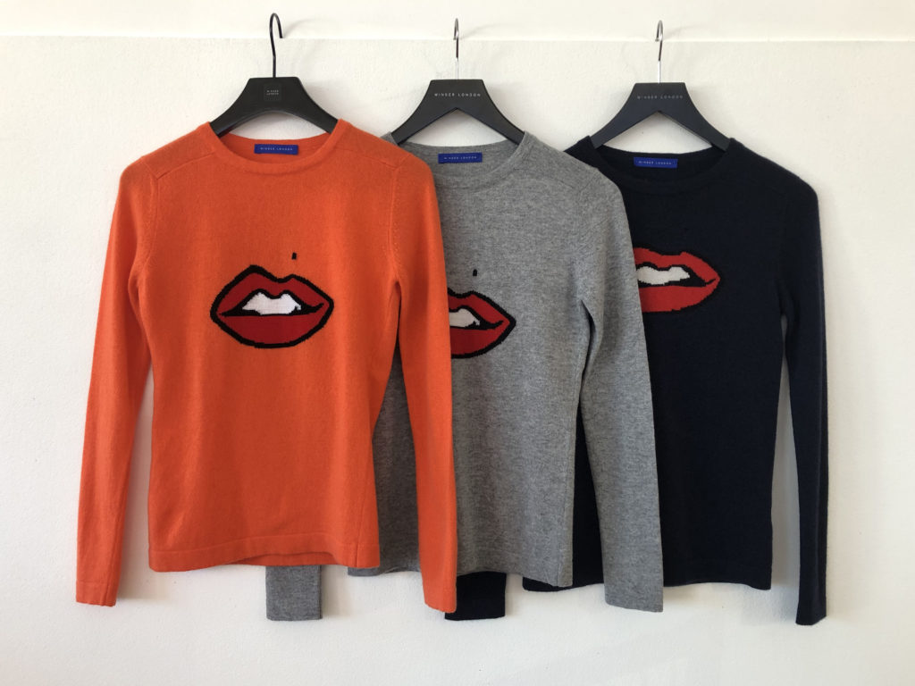 Gillian Anderson Lips Sweater