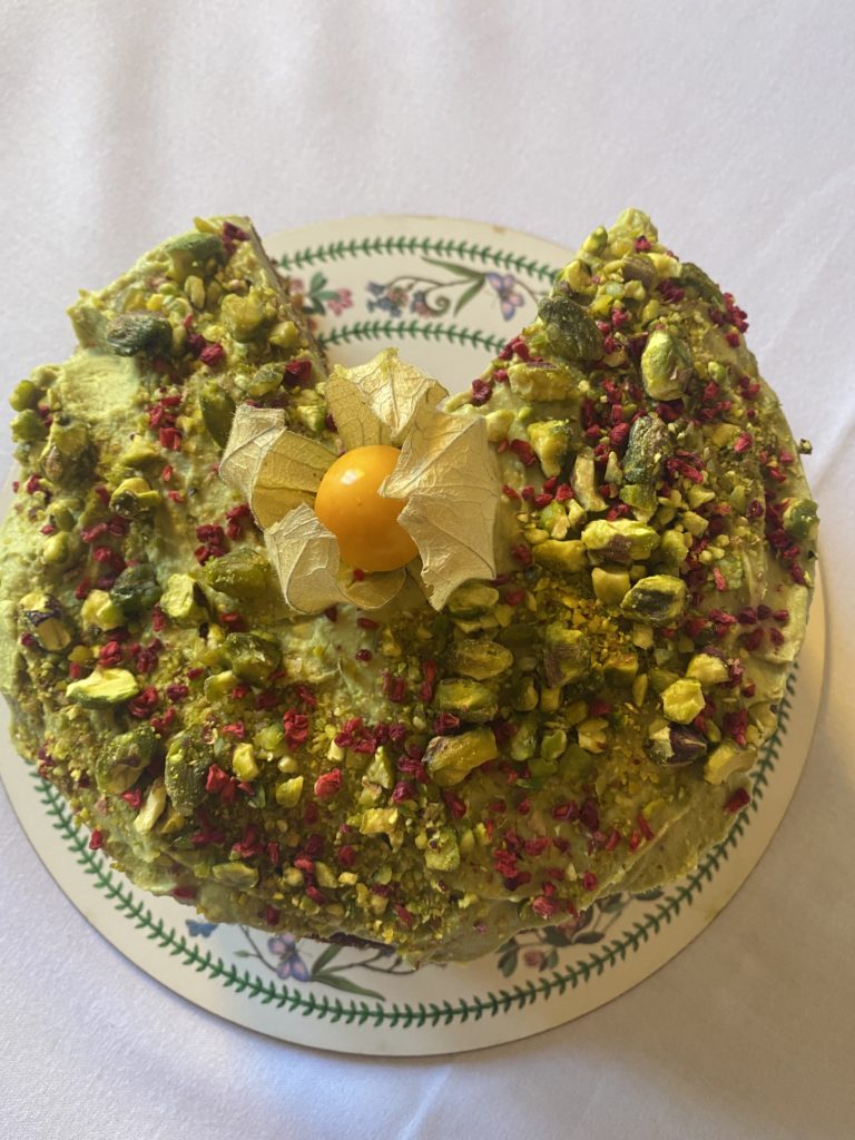 Organic Pistachio & Lime Cake